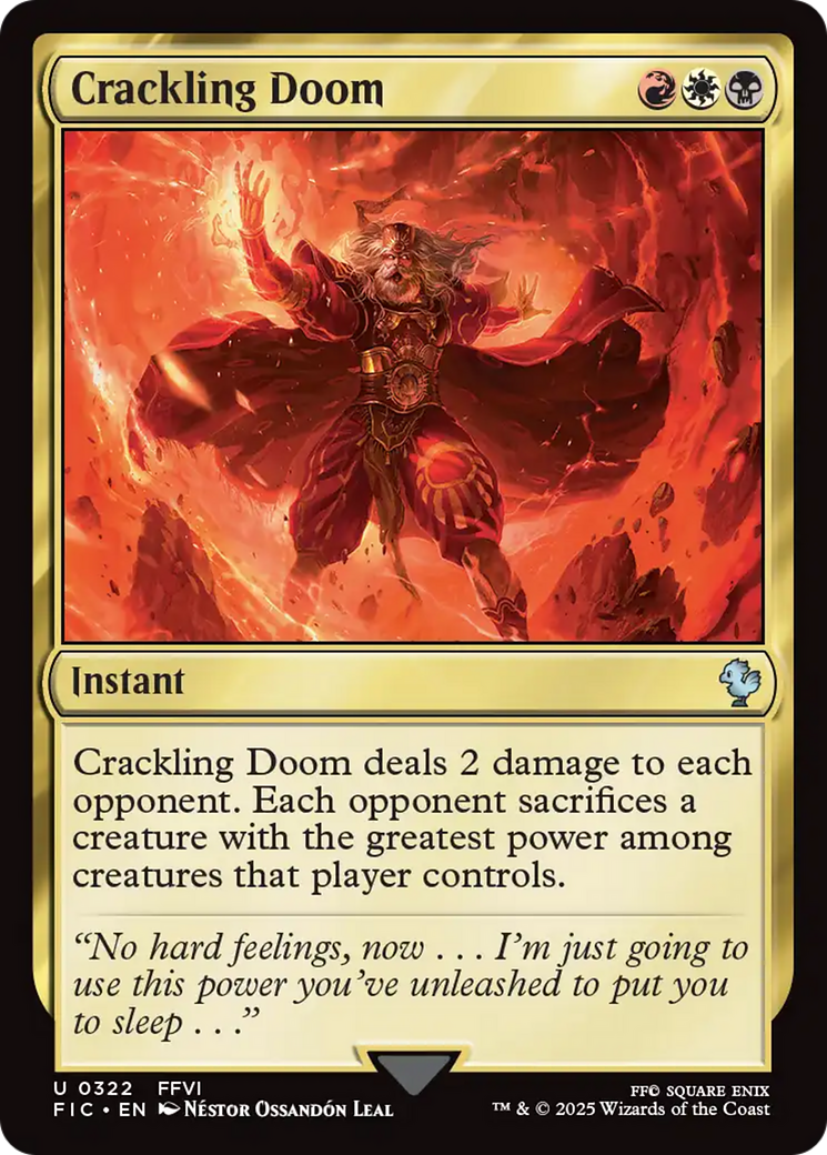 Crackling Doom [FINAL FANTASY Commander] | Black Swamp Games
