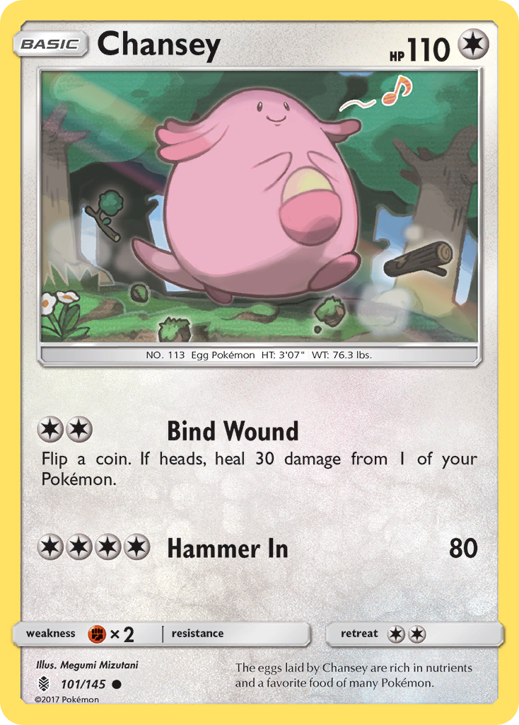 Chansey (101/145) [Sun & Moon: Guardians Rising] | Black Swamp Games