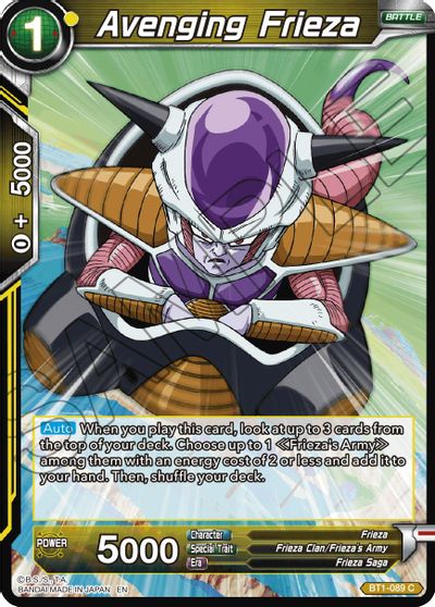 Avenging Frieza (Reprint) (BT1-089) [Battle Evolution Booster] | Black Swamp Games