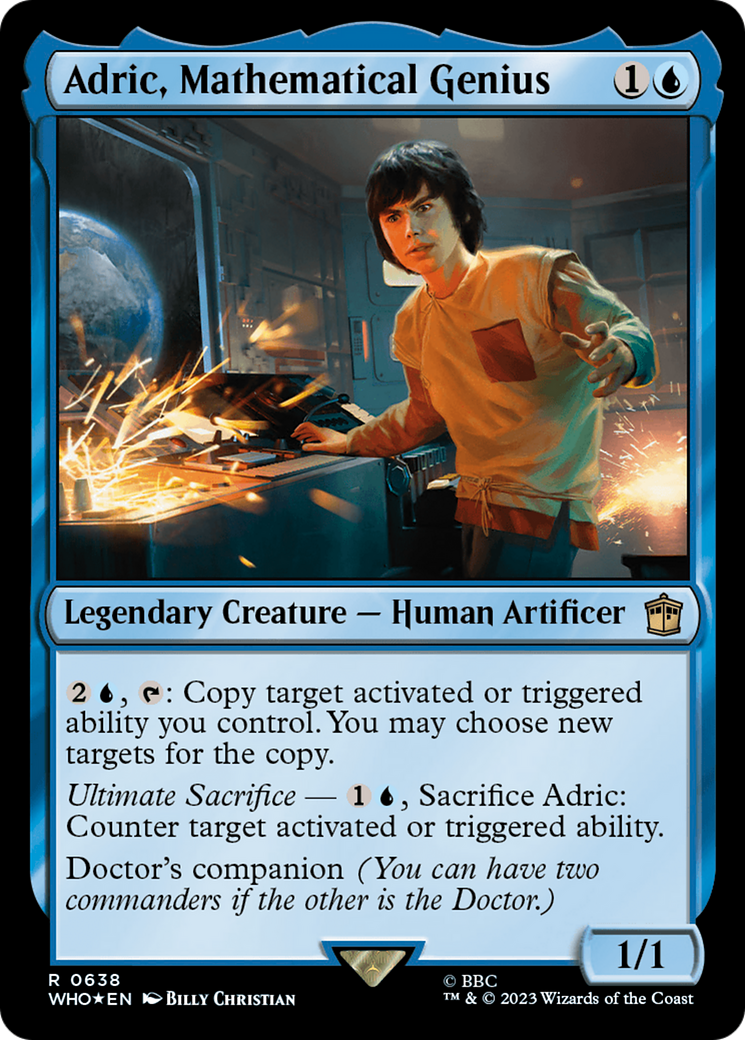 Adric, Mathematical Genius (Surge Foil) [Doctor Who] | Black Swamp Games