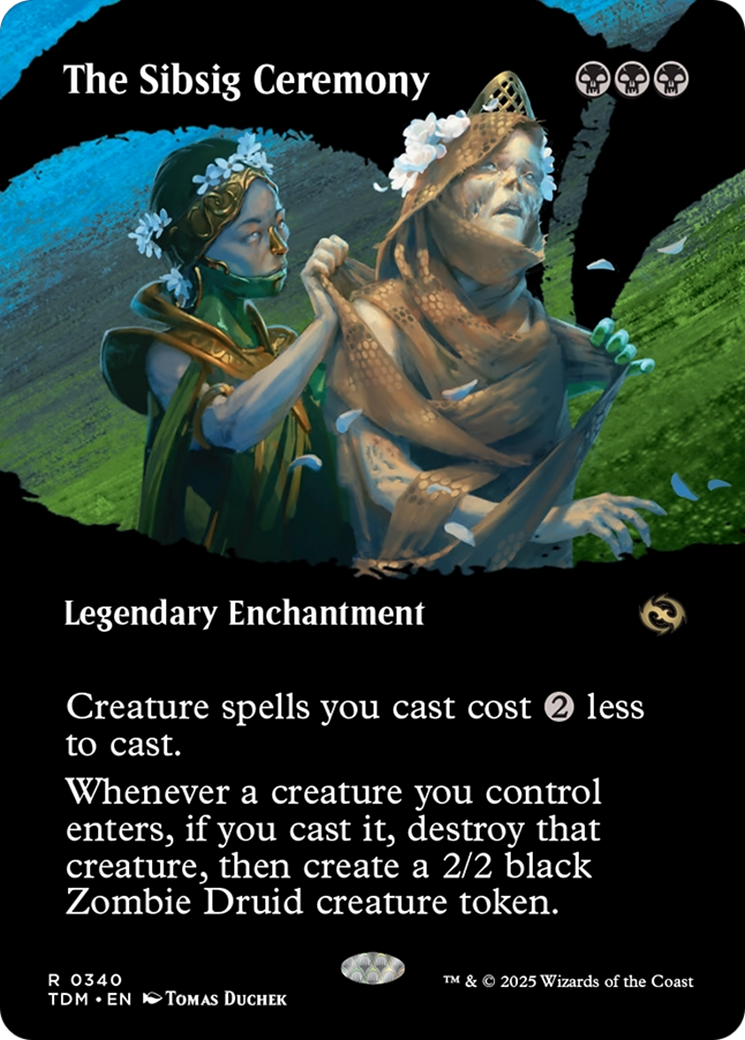 The Sibsig Ceremony (Borderless) [Tarkir: Dragonstorm] | Black Swamp Games