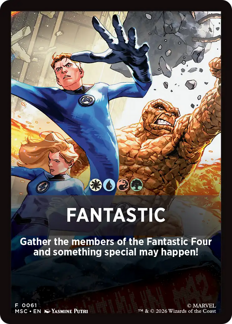 Fantastic Theme Card [Marvel Super Heroes Commander] | Black Swamp Games