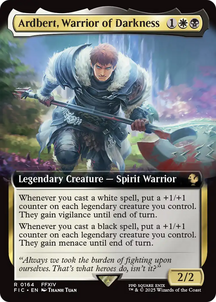 Ardbert, Warrior of Darkness (Extended Art) [FINAL FANTASY Commander] | Black Swamp Games