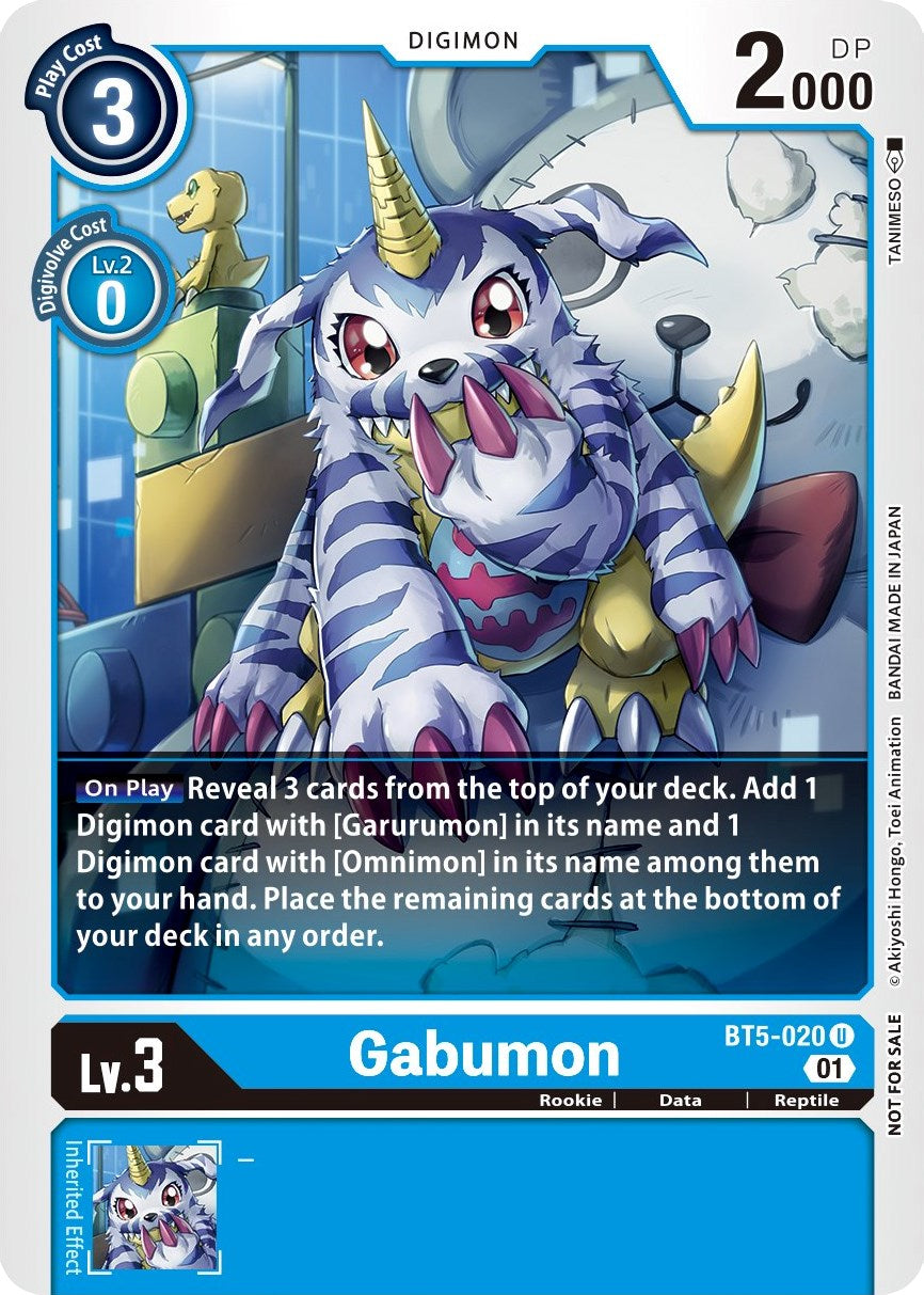 Gabumon [BT5-020] (Winner Pack New Awakening) [Battle of Omni] | Black Swamp Games