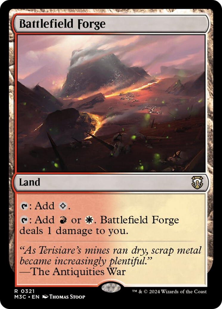 Battlefield Forge (Ripple Foil) [Modern Horizons 3 Commander] | Black Swamp Games