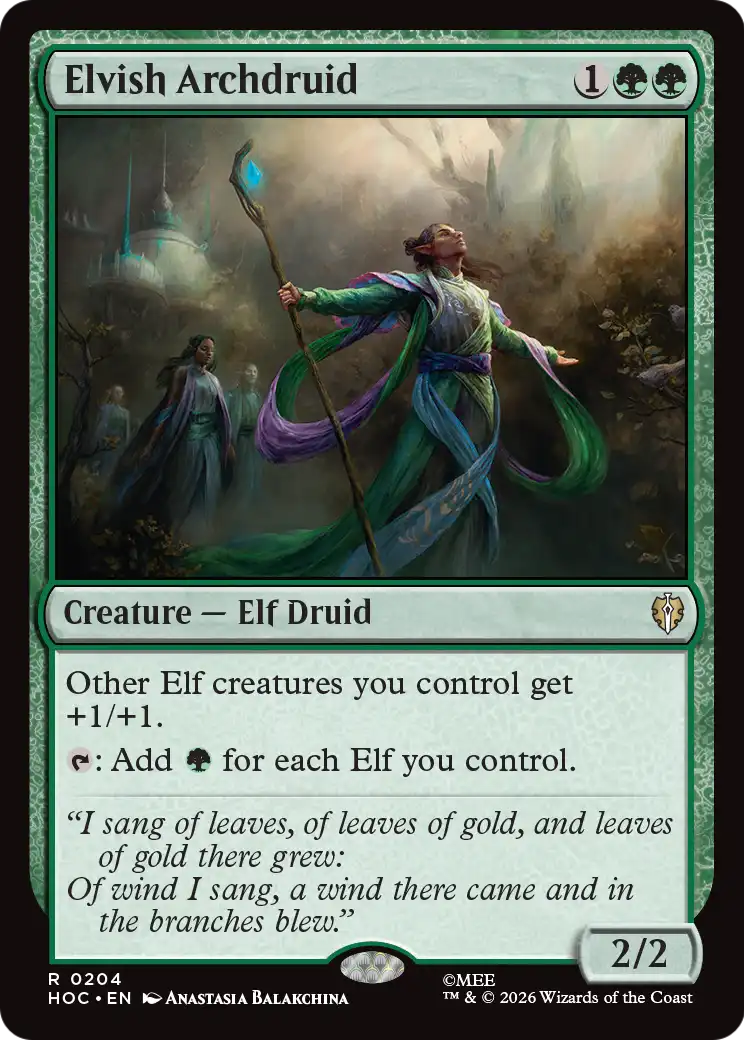 Elvish Archdruid [The Hobbit: Eternal-Legal] | Black Swamp Games