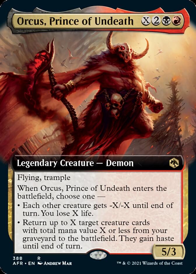 Orcus, Prince of Undeath (Extended Art) [Dungeons & Dragons: Adventures in the Forgotten Realms] | Black Swamp Games