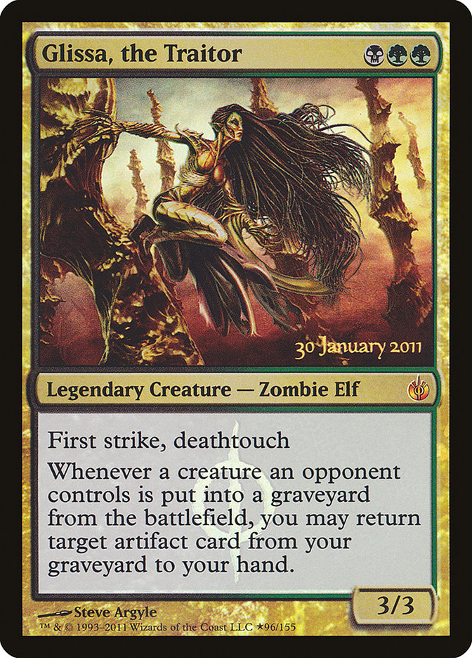Glissa, the Traitor [Mirrodin Besieged Prerelease Promos] | Black Swamp Games