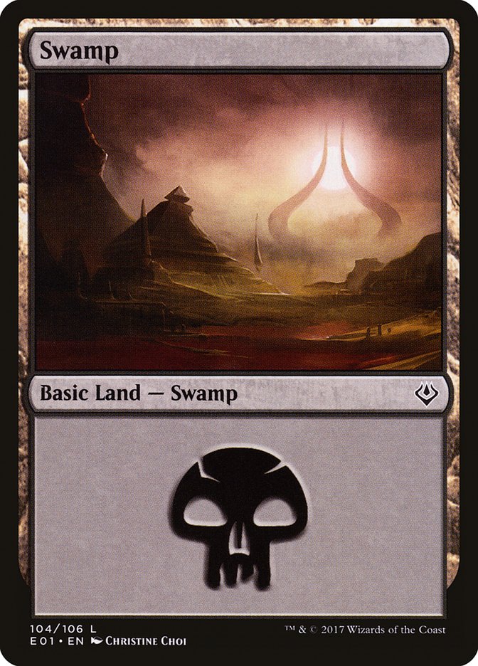 Swamp (104) [Archenemy: Nicol Bolas] | Black Swamp Games