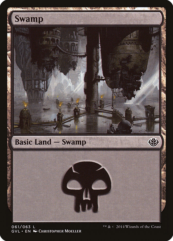 Swamp (61) (Garruk vs. Liliana) [Duel Decks Anthology] | Black Swamp Games
