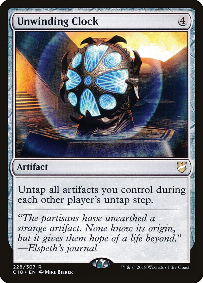 Unwinding Clock [Commander 2018] | Black Swamp Games