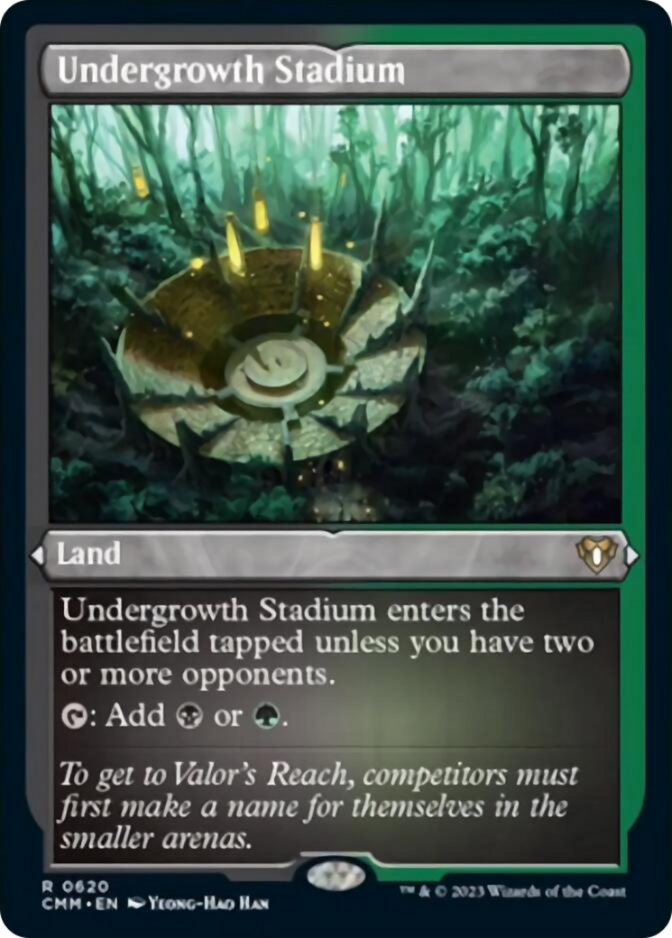 Undergrowth Stadium (Foil Etched) [Commander Masters] | Black Swamp Games