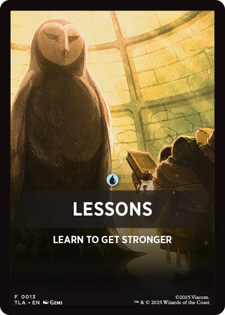 Lessons Theme Card [Avatar: The Last Airbender Tokens] | Black Swamp Games