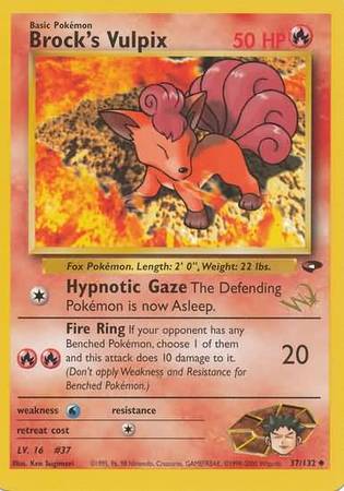 Brock's Vulpix (37/132) (W Stamped Promo) [Gym Challenge Unlimited] | Black Swamp Games
