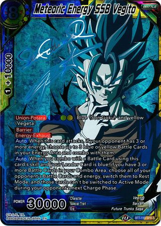 Meteoric Energy SSB Vegito (SPR Signature) (BT7-118) [Assault of the Saiyans] | Black Swamp Games