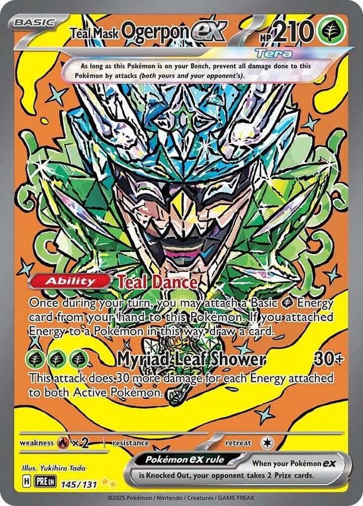 Teal Mask Ogerpon ex (145/131) [Scarlet & Violet: Prismatic Evolutions] | Black Swamp Games