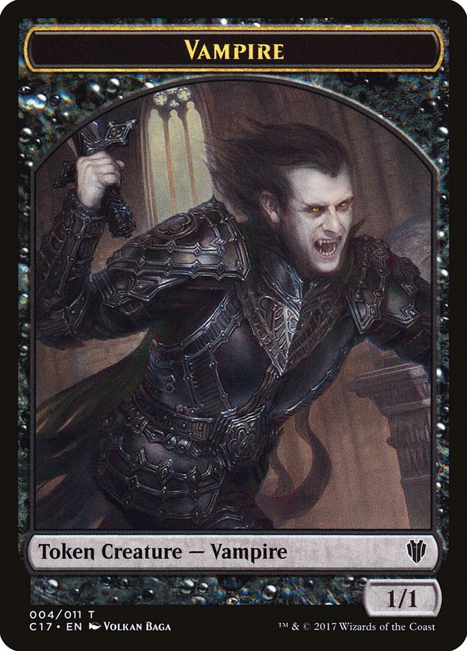 Eldrazi Spawn // Vampire Double-Sided Token [Commander 2017 Tokens] | Black Swamp Games