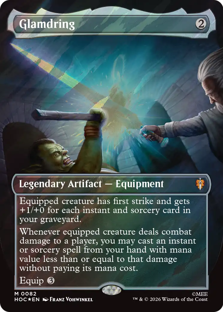 Glamdring (Borderless) (Surge Foil) [The Hobbit: Eternal-Legal] | Black Swamp Games