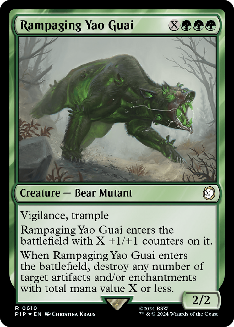 Rampaging Yao Guai (Surge Foil) [Fallout] | Black Swamp Games