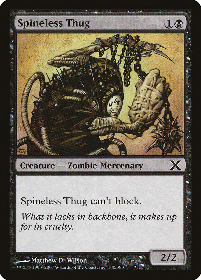 Spineless Thug [Tenth Edition] | Black Swamp Games