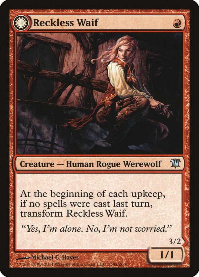 Reckless Waif // Merciless Predator [Innistrad] | Black Swamp Games