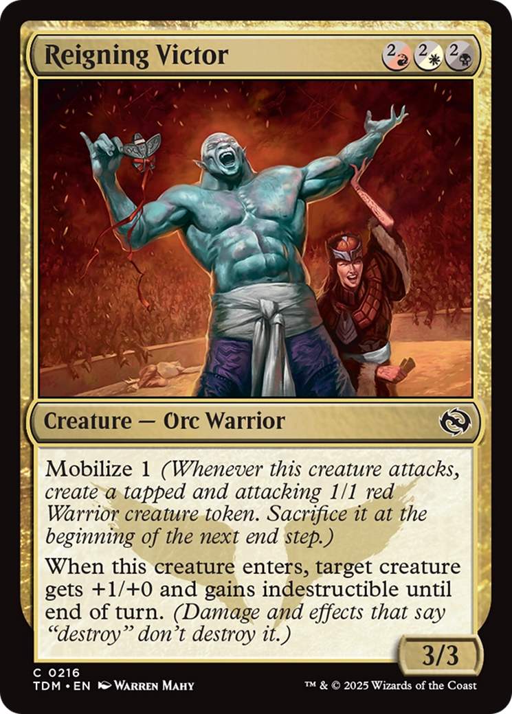 Reigning Victor [Tarkir: Dragonstorm] | Black Swamp Games