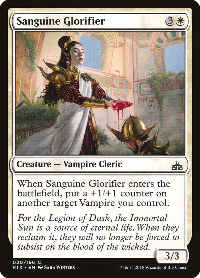 Sanguine Glorifier [Rivals of Ixalan] | Black Swamp Games