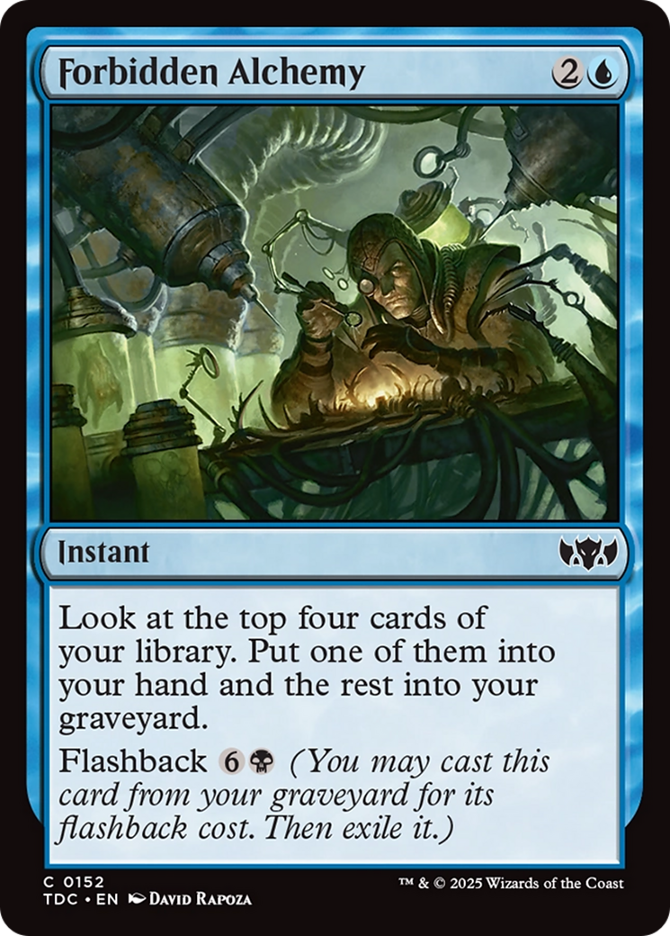 Forbidden Alchemy [Tarkir: Dragonstorm Commander] | Black Swamp Games