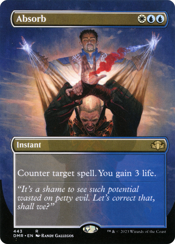 Absorb (Borderless Alternate Art) [Dominaria Remastered] | Black Swamp Games