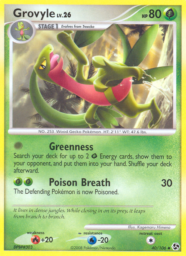 Grovyle (40/106) [Diamond & Pearl: Great Encounters] | Black Swamp Games