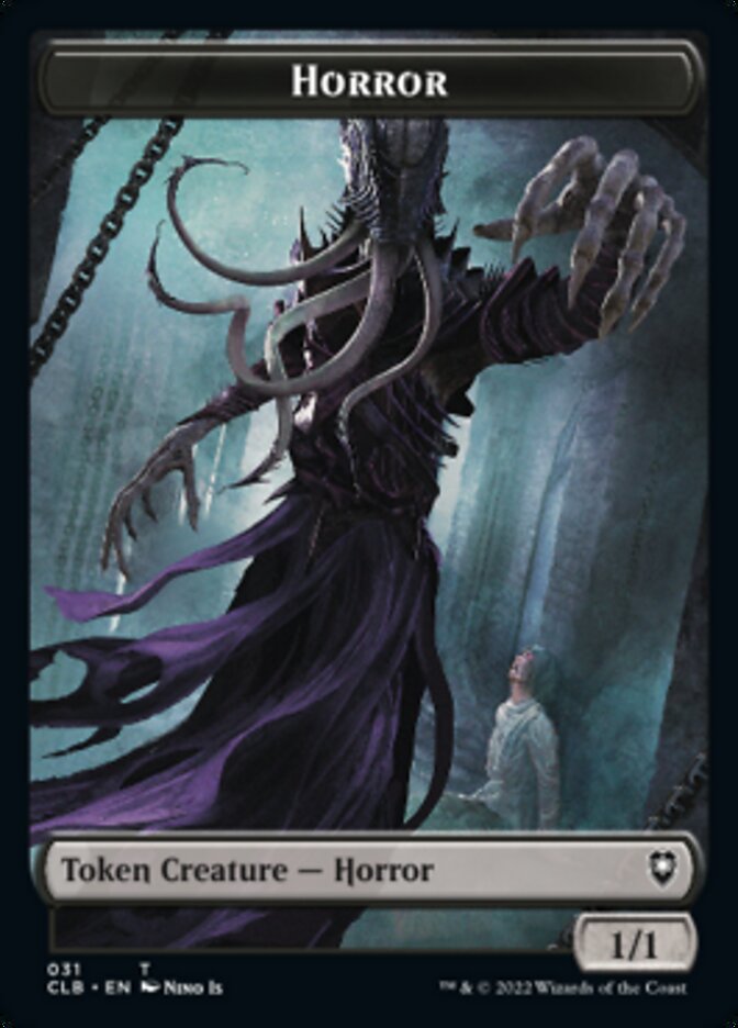 Horror // Eldrazi Horror Double-Sided Token [Commander Legends: Battle for Baldur's Gate Tokens] | Black Swamp Games