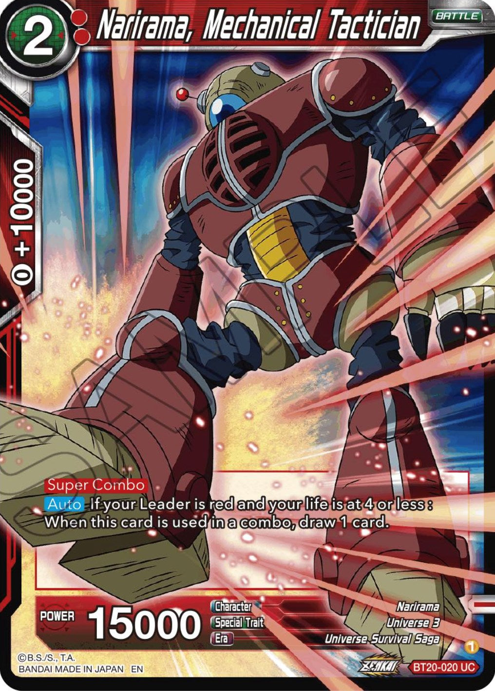 Narirama, Mechanical Tactician (BT20-020) [Power Absorbed] | Black Swamp Games