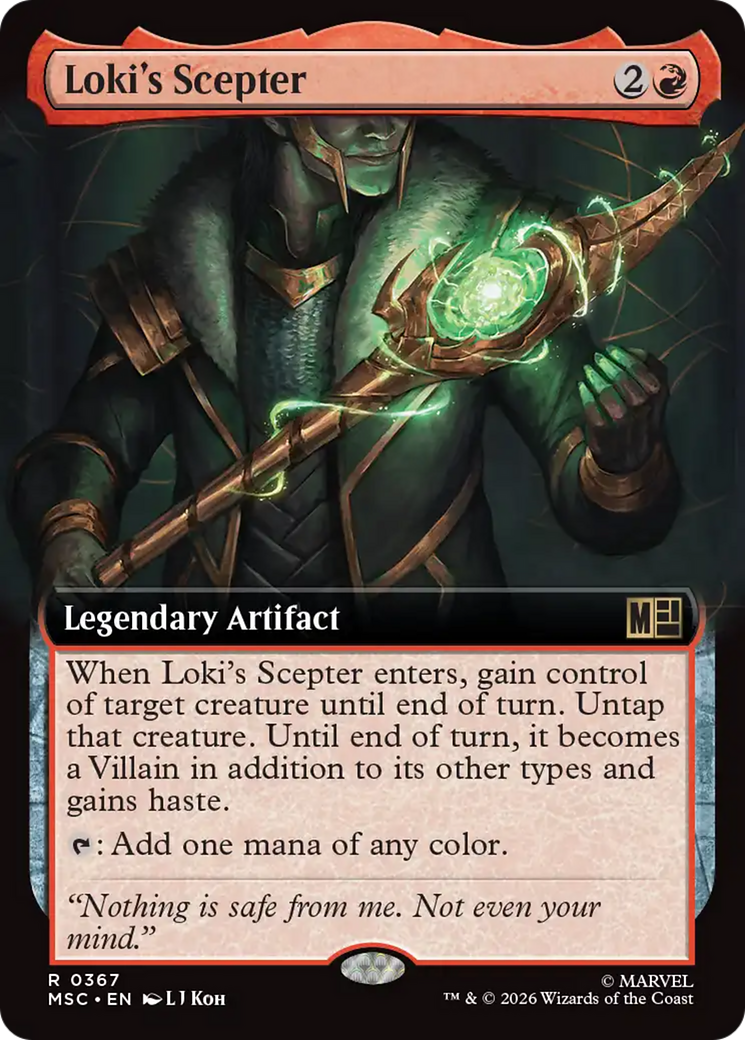 Loki's Scepter (Extended Art) [Marvel Super Heroes Commander] | Black Swamp Games