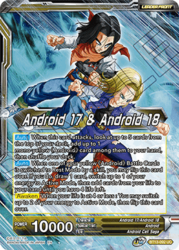 Android 17 & Android 18 // Android 17 & Android 18, Harbingers of Calamity (Uncommon) (BT13-092) [Supreme Rivalry] | Black Swamp Games