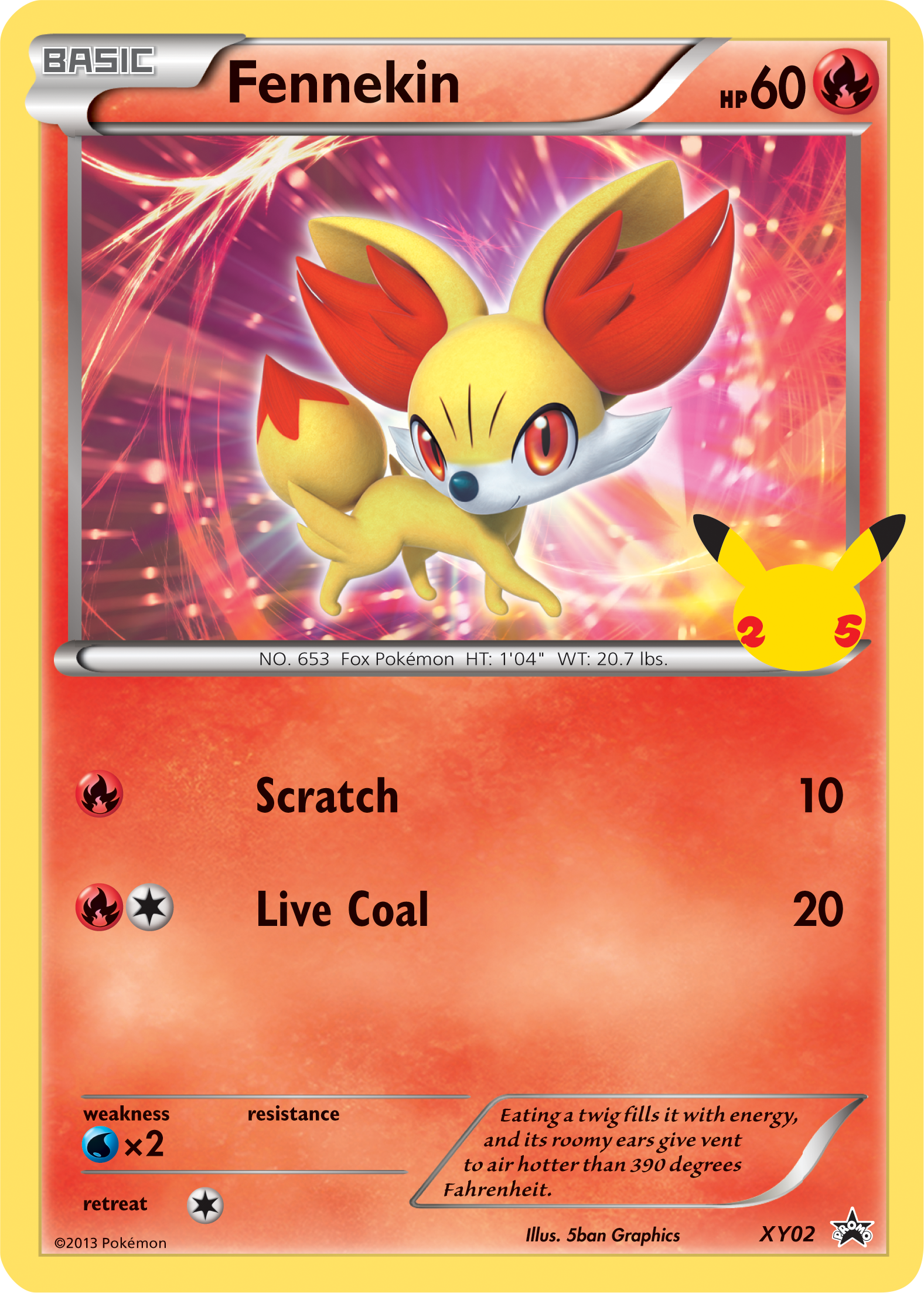 Fennekin (XY02) (Jumbo Card) [First Partner Pack] | Black Swamp Games