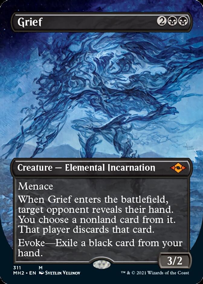 Grief (Borderless Alternate Art) [Modern Horizons 2] | Black Swamp Games