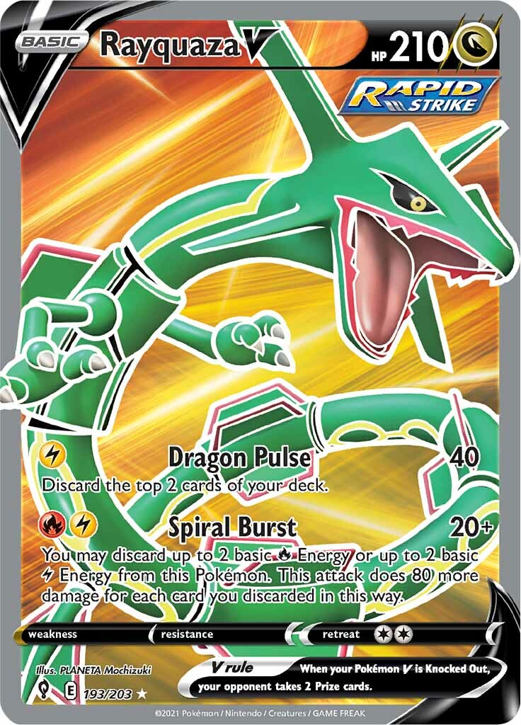 Rayquaza V (193/203) [Sword & Shield: Evolving Skies] | Black Swamp Games