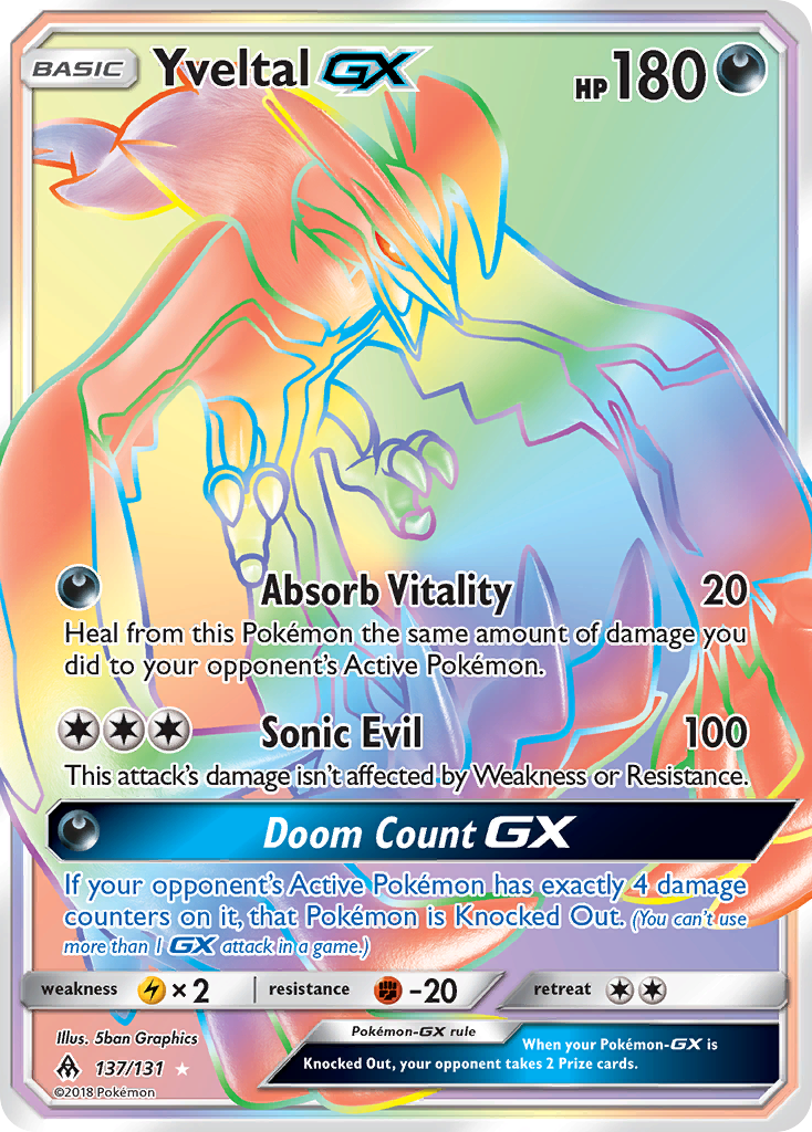 Yveltal GX (137/131) [Sun & Moon: Forbidden Light] | Black Swamp Games