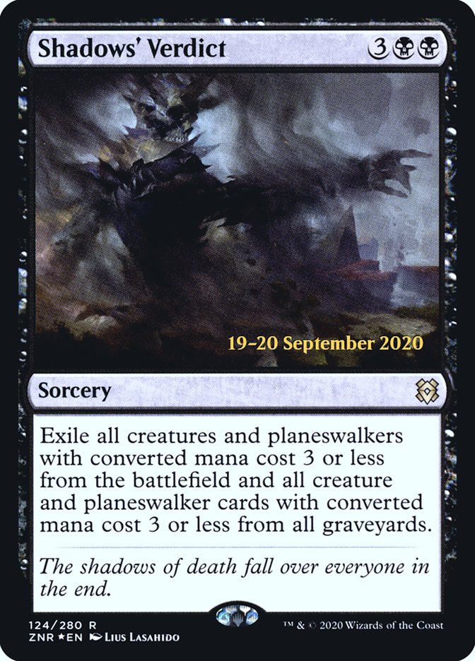Shadows' Verdict [Zendikar Rising Prerelease Promos] | Black Swamp Games