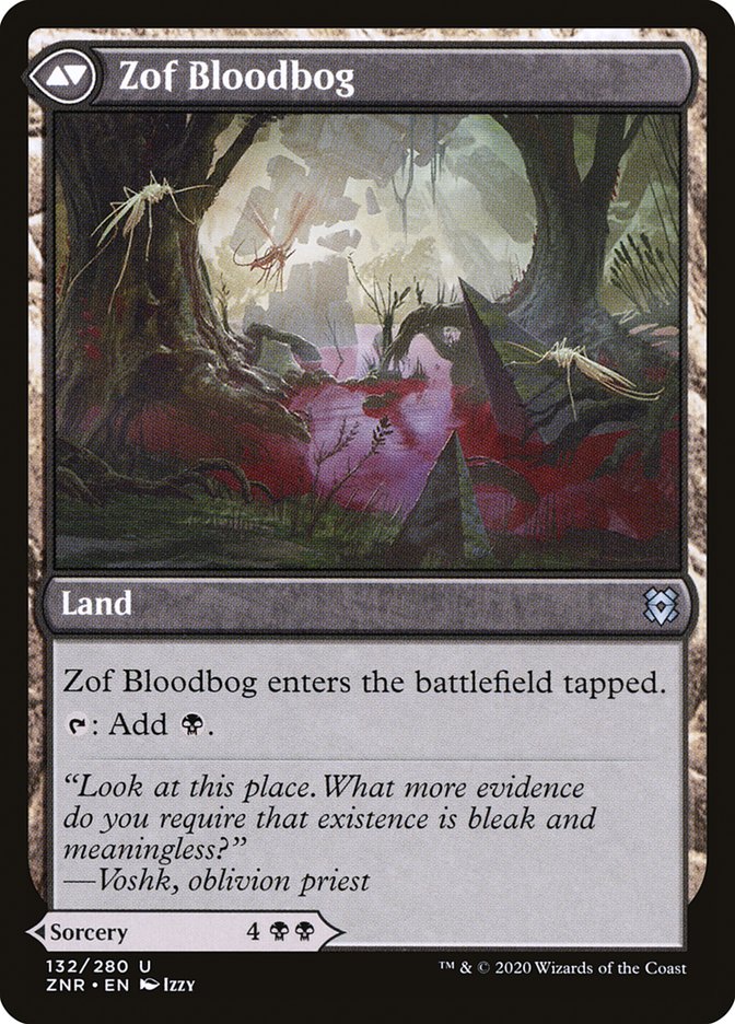 Zof Consumption // Zof Bloodbog [Zendikar Rising] | Black Swamp Games