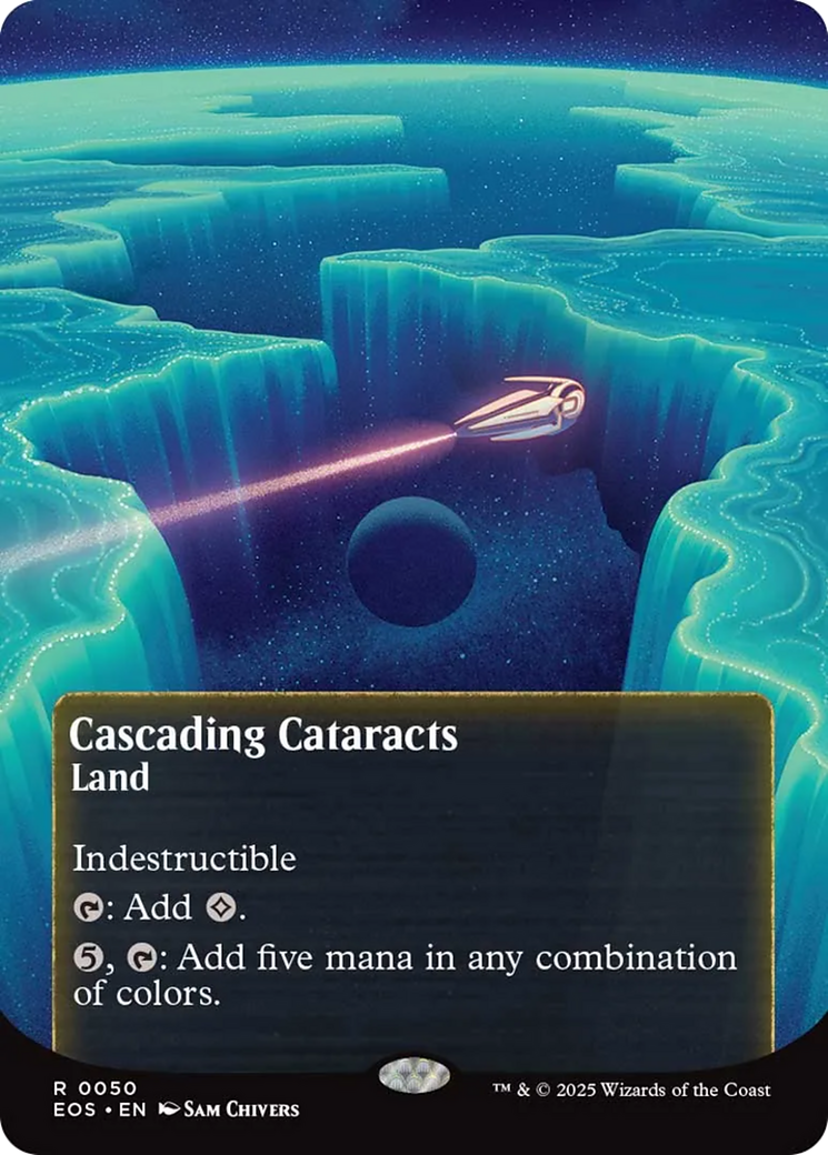 Cascading Cataracts Art Card (50/54) [Edge of Eternities Art Series] | Black Swamp Games