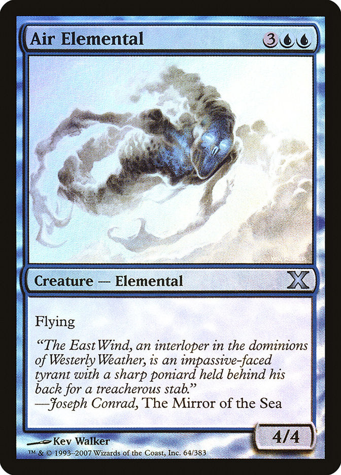 Air Elemental (Premium Foil) [Tenth Edition] | Black Swamp Games