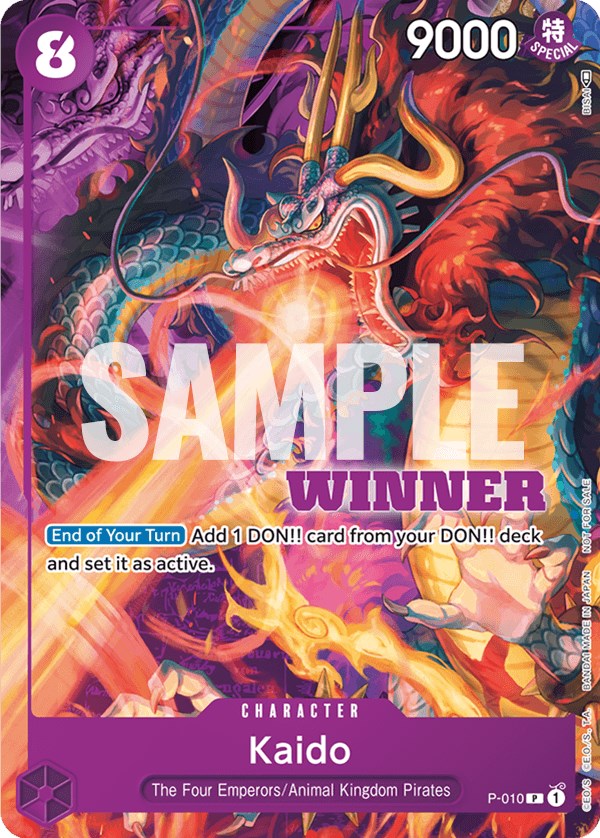 Kaido (P-010) (Winner Pack Vol. 1) [One Piece Promotion Cards] | Black Swamp Games