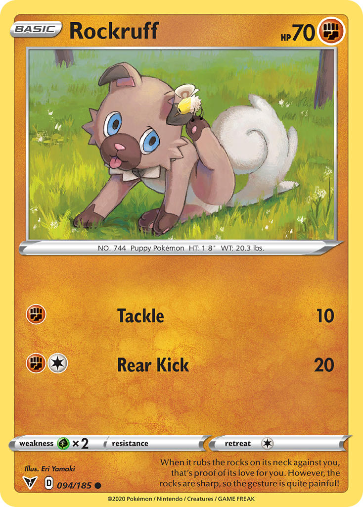 Rockruff (094/185) [Sword & Shield: Vivid Voltage] | Black Swamp Games