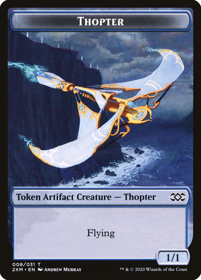 Squirrel // Thopter (008) Double-Sided Token [Double Masters Tokens] | Black Swamp Games