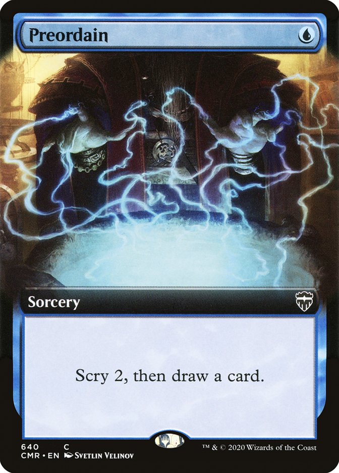Preordain (Extended Art) [Commander Legends] | Black Swamp Games
