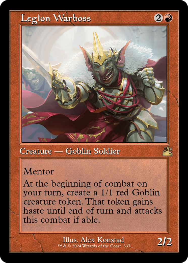 Legion Warboss (Retro Frame) [Ravnica Remastered] | Black Swamp Games