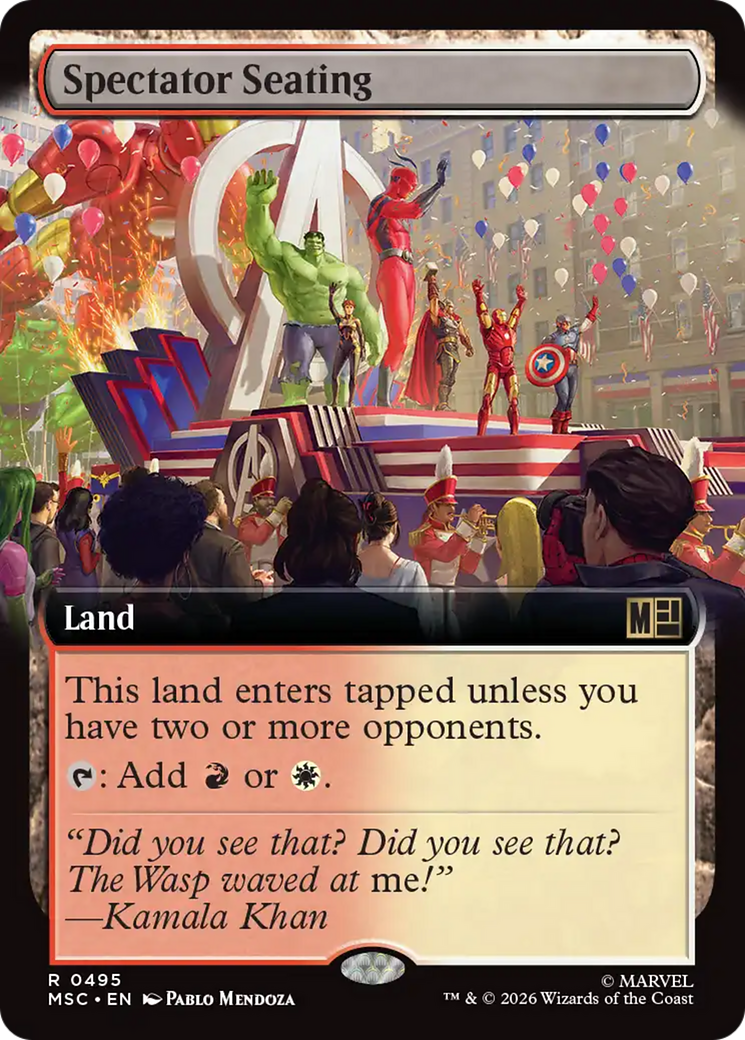 Spectator Seating (Extended Art) [Marvel Super Heroes Commander] | Black Swamp Games