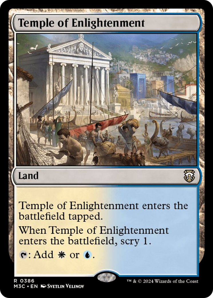 Temple of Enlightenment (Ripple Foil) [Modern Horizons 3 Commander] | Black Swamp Games