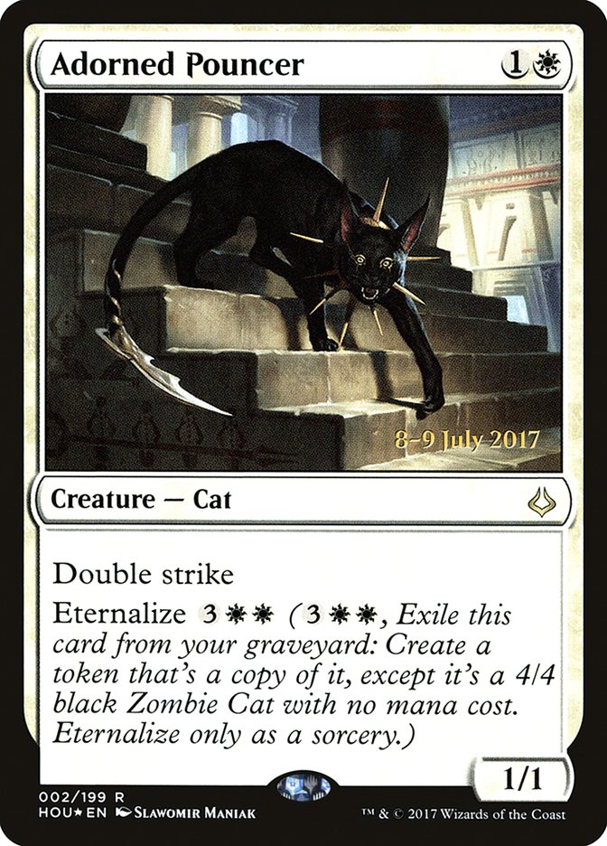 Adorned Pouncer [Hour of Devastation Prerelease Promos] | Black Swamp Games
